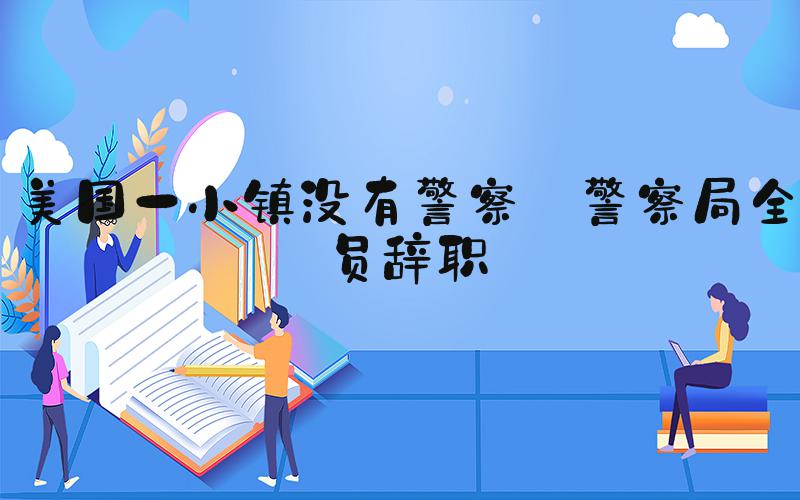 美国一小镇没有警察 警察局全员辞职
